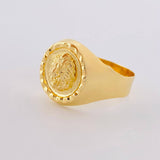 Anillo Sello Leon 3.95g / T11 1/2 Oro Amarillo 18K