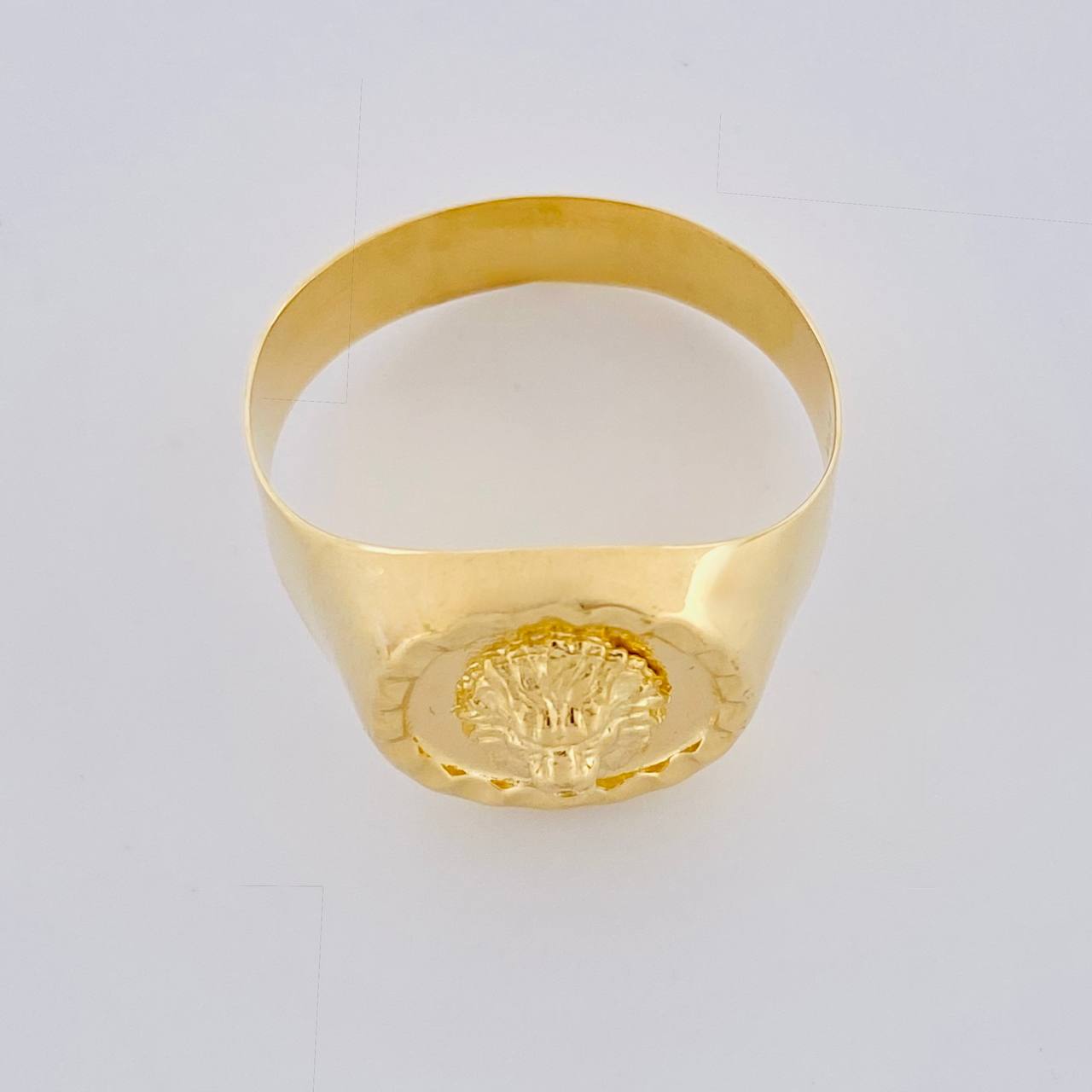 Anillo Sello Leon 3.95g / T11 1/2 Oro Amarillo 18K