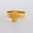 Anillo Cruz Cristo 1.85g / T7 Oro Amarillo 18K
