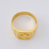 Anillo Sello Cruz 3.7g / T6 1/2 Oro Amarillo 18K