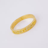 Anillo Churumbela Tornillos 3g / T8 Oro Amarillo 18K
