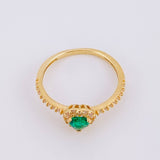 Anillo Corazón Tupido 1.5g / T5 1/4 Oro Amarillo 18K