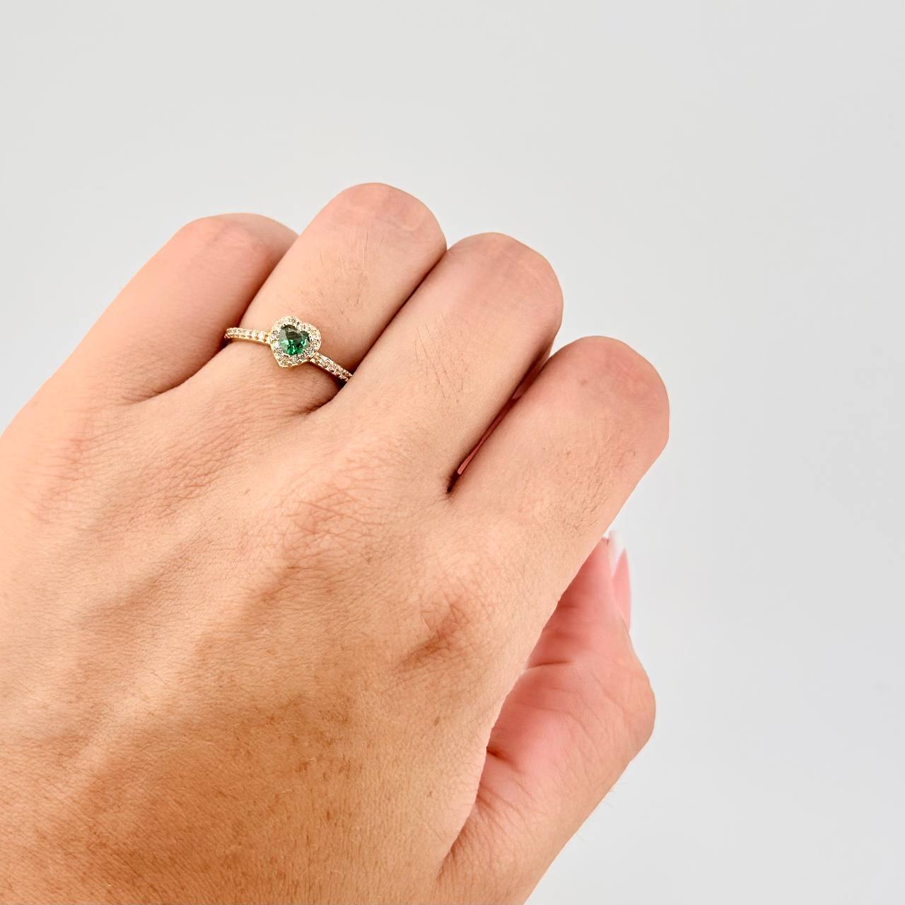 Anillo Corazón Tupido 1.5g / T5 1/4 Oro Amarillo 18K