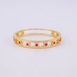 Anillo Cinturón de Chispas 1.7g / T7 1/4 Oro Amarillo 18K