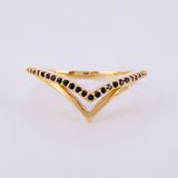 Anillo En V 2.35g / T7 1/4 Oro Amarillo 18K