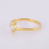 Anillo Solitario Cruzado 2.05g / T9 1/4 Oro Amarillo 18K