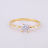 Anillo Solitario 1.15g / T6 3/4 Oro Amarillo 18K