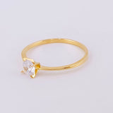 Anillo Solitario 1.15g / T6 3/4 Oro Amarillo 18K