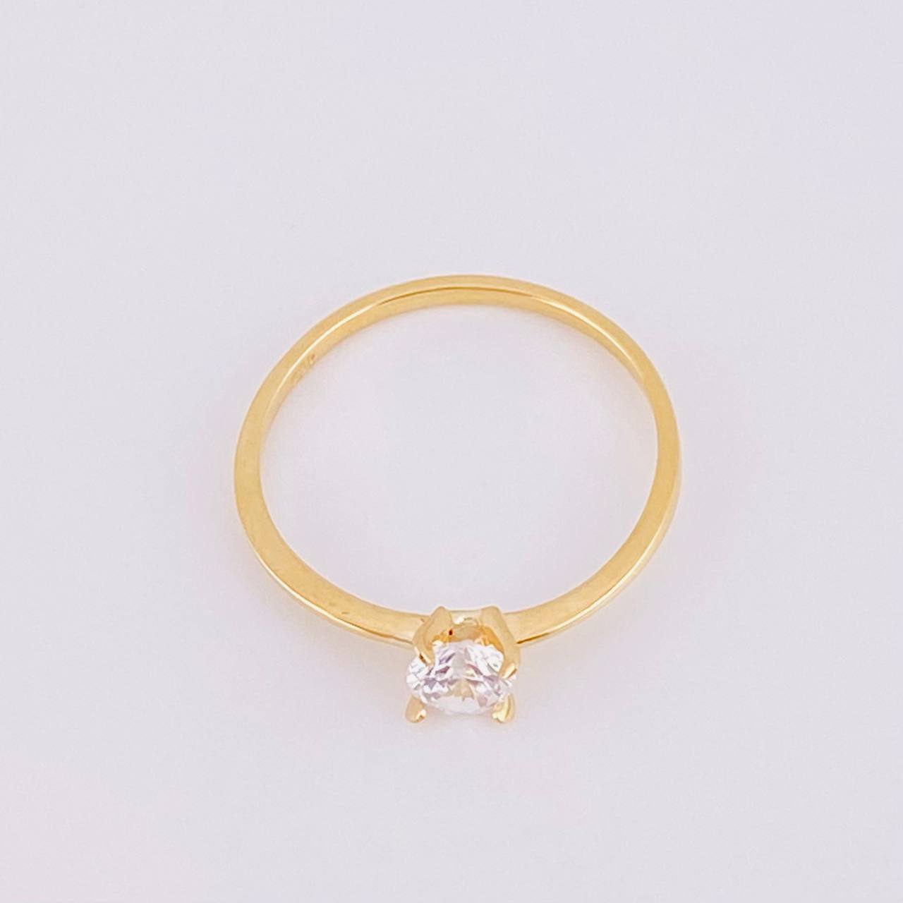 Anillo Solitario 1.15g / T6 3/4 Oro Amarillo 18K