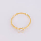 Anillo Solitario 1.15g / T6 3/4 Oro Amarillo 18K