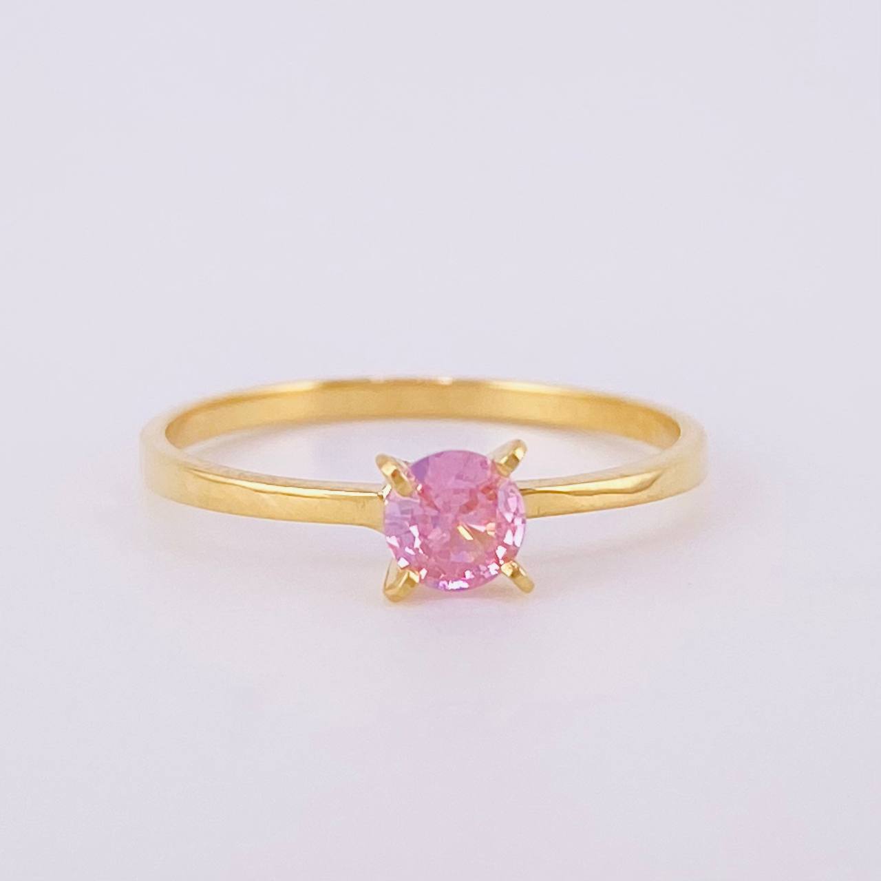 Anillo Solitario 1.15g / T5 1/4 Oro Amarillo 18K