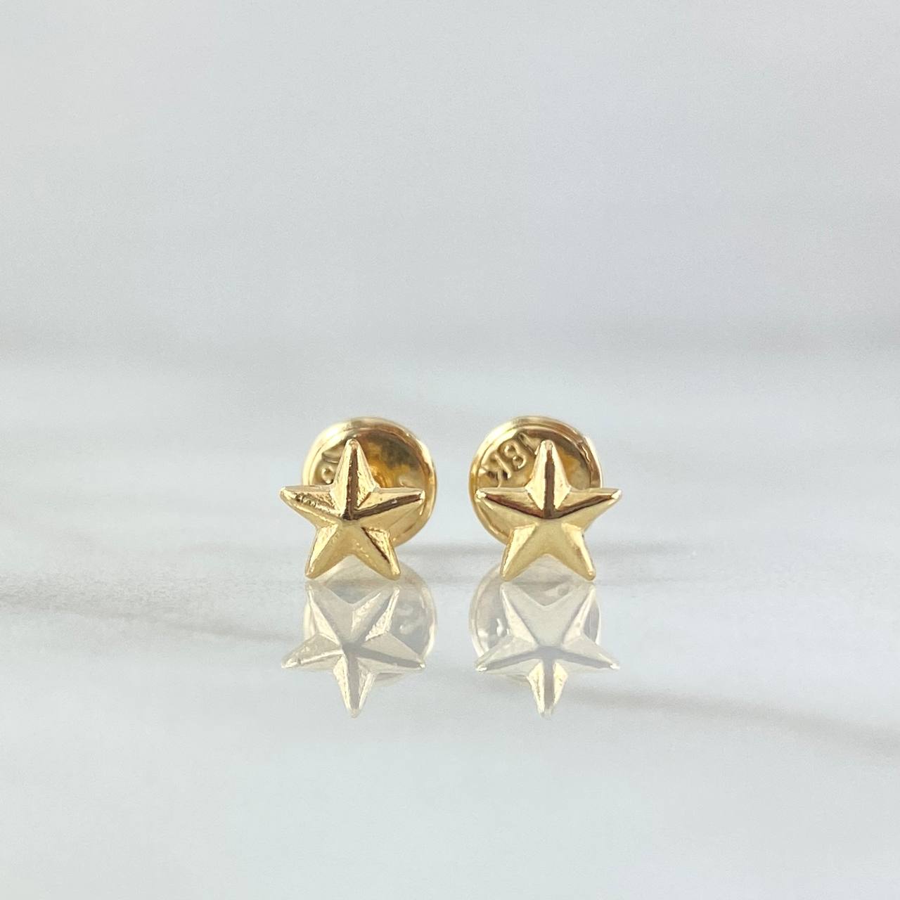 Topos Estrella 0.6gr / 5mm Oro Amarillo 18K