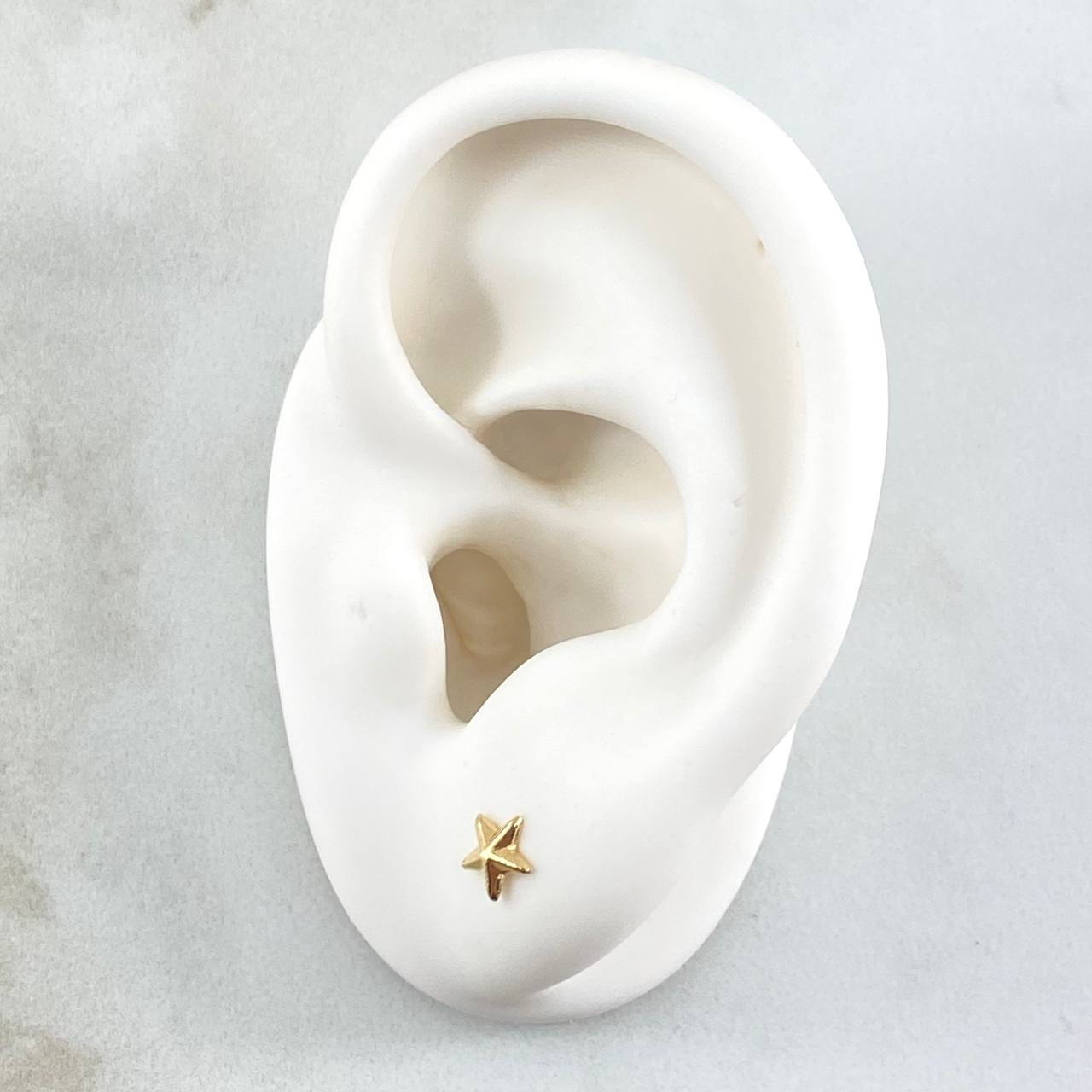 Topos Estrella 0.65gr / 5mm Oro Amarillo 18K