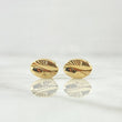 Topos Grano de Café 0.95gr / 9.7mm Diamantados Oro Amarillo 18K