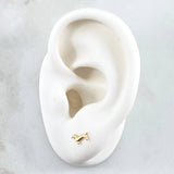Topos Perro Dachshund 0.5gr / 8mm Lisos Oro Amarillo 18K ©