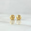 Topos Bola 0.8gr / 6mm Diamantado Lineal Oro Amarillo 18K ©