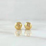 Topos Bola 0.8gr / 6mm Diamantado Lineal Oro Amarillo 18K ©