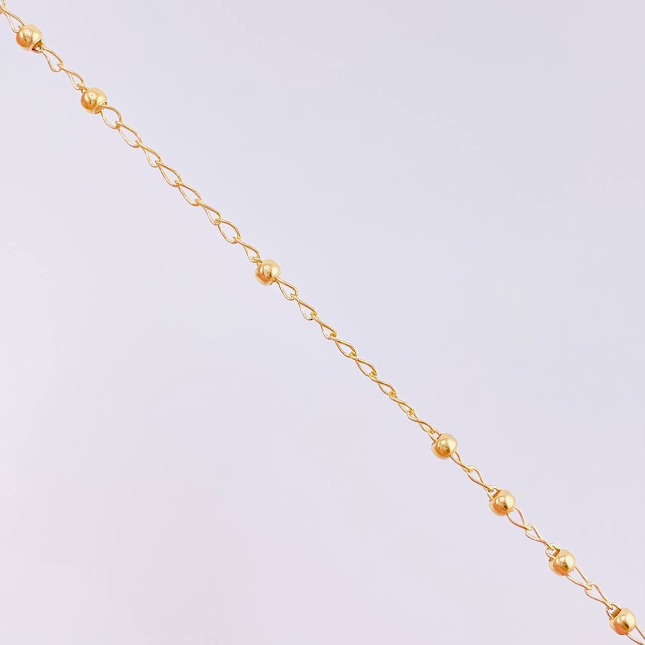Rosario Virgen Milagrosa Cruz Cristo 4.05g / 55cm / 2.25mm Oro Amarillo 18K