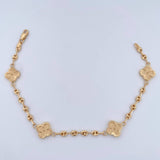 Pulso Trebol Gc 5.3gr / 19cm / Oro Amarillo 18K &