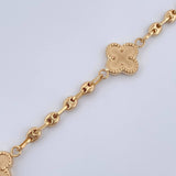 Pulso Trebol Gc 4.6gr / 19.5cm / Oro Amarillo 18K &