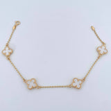 Pulso Trebol Espiga 3.5gr / 19cm / Oro Amarillo 18K &