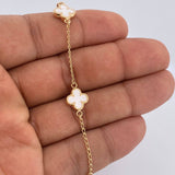 Pulso Trebol Espiga 3.5gr / 19cm / Oro Amarillo 18K &