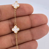 Pulso Trebol Aros Seguido 3.85gr / 18cm / Oro Amarillo 18K &