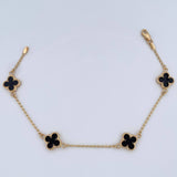 Pulso Trebol Espiga 3.75gr / 19cm / Oro Amarillo 18K &