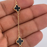 Pulso Trebol Espiga 3.75gr / 19cm / Oro Amarillo 18K &