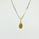 Set Cadena y Dije Veneciana + Virgen Milagrosa 1.25gr / 45cm / 0.6mm Oro Amarillo 18K (Oferta)