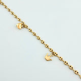 Tobillera GC Dijes 4.5gr / 26cm / 3.1mm Oro Amarillo 18K