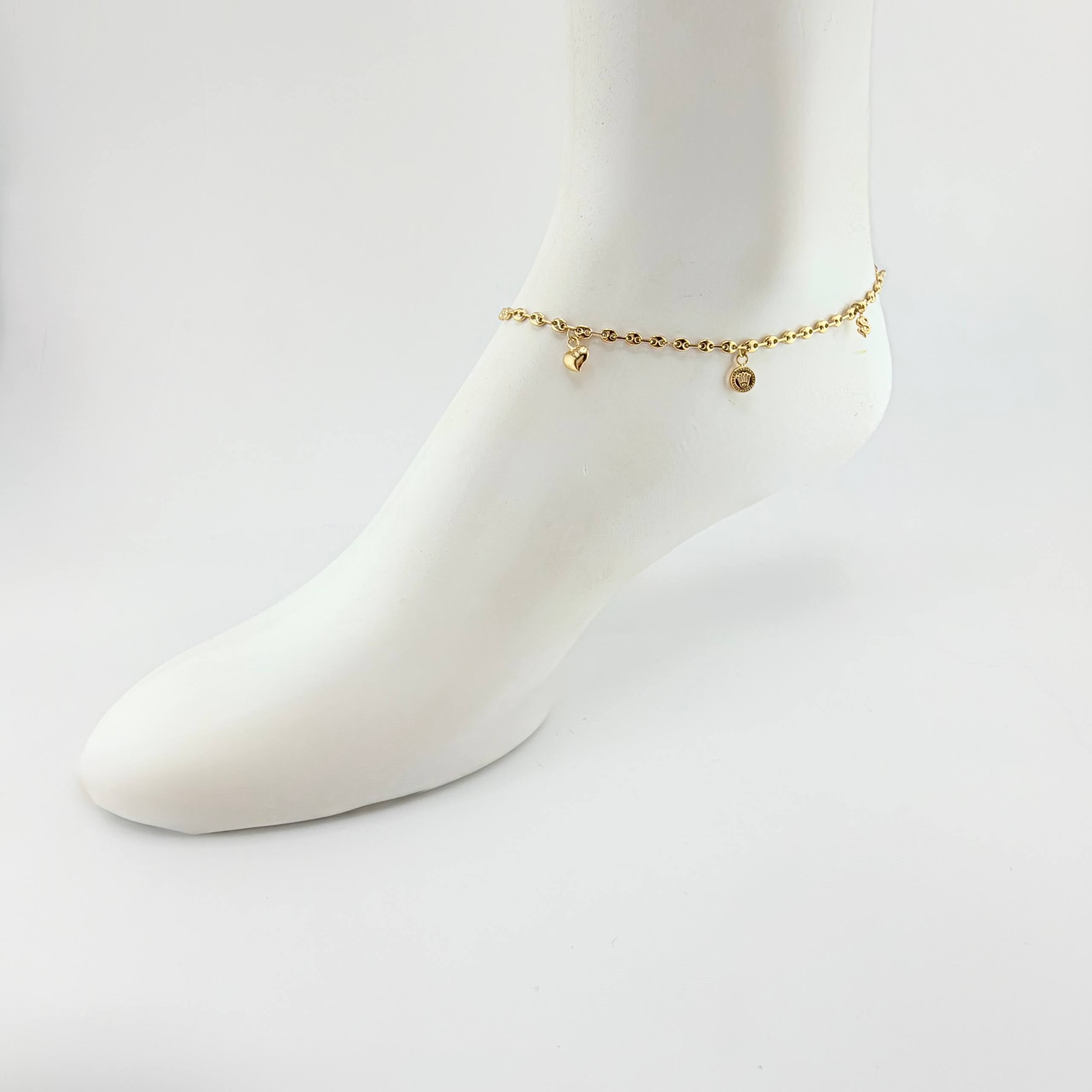 Tobillera GC Dijes 4.45gr / 27cm / 3.1mm Oro Amarillo 18K