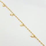 Tobillera GC Dijes 4.35gr / 26cm / 3.1mm Oro Amarillo 18K