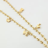 Tobillera GC Dijes 4.35gr / 26cm / 3.1mm Oro Amarillo 18K