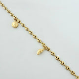 Tobillera GC Dijes 4.13gr / 25cm / 3.1mm Oro Amarillo 18K