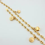 Tobillera GC Dijes 4.5gr / 26cm / 3.1mm Oro Amarillo 18K