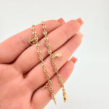 Tobillera GC Dijes 4.5gr / 26cm / 3.1mm Oro Amarillo 18K