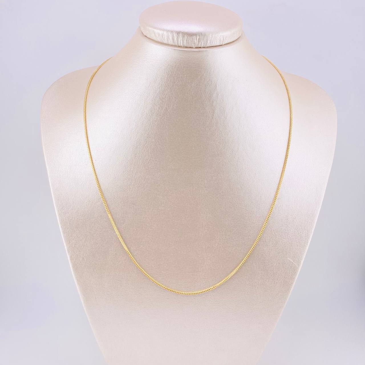 Cadena Franco 4.3gr / 50cm / 1mm Oro Amarillo +3 18K