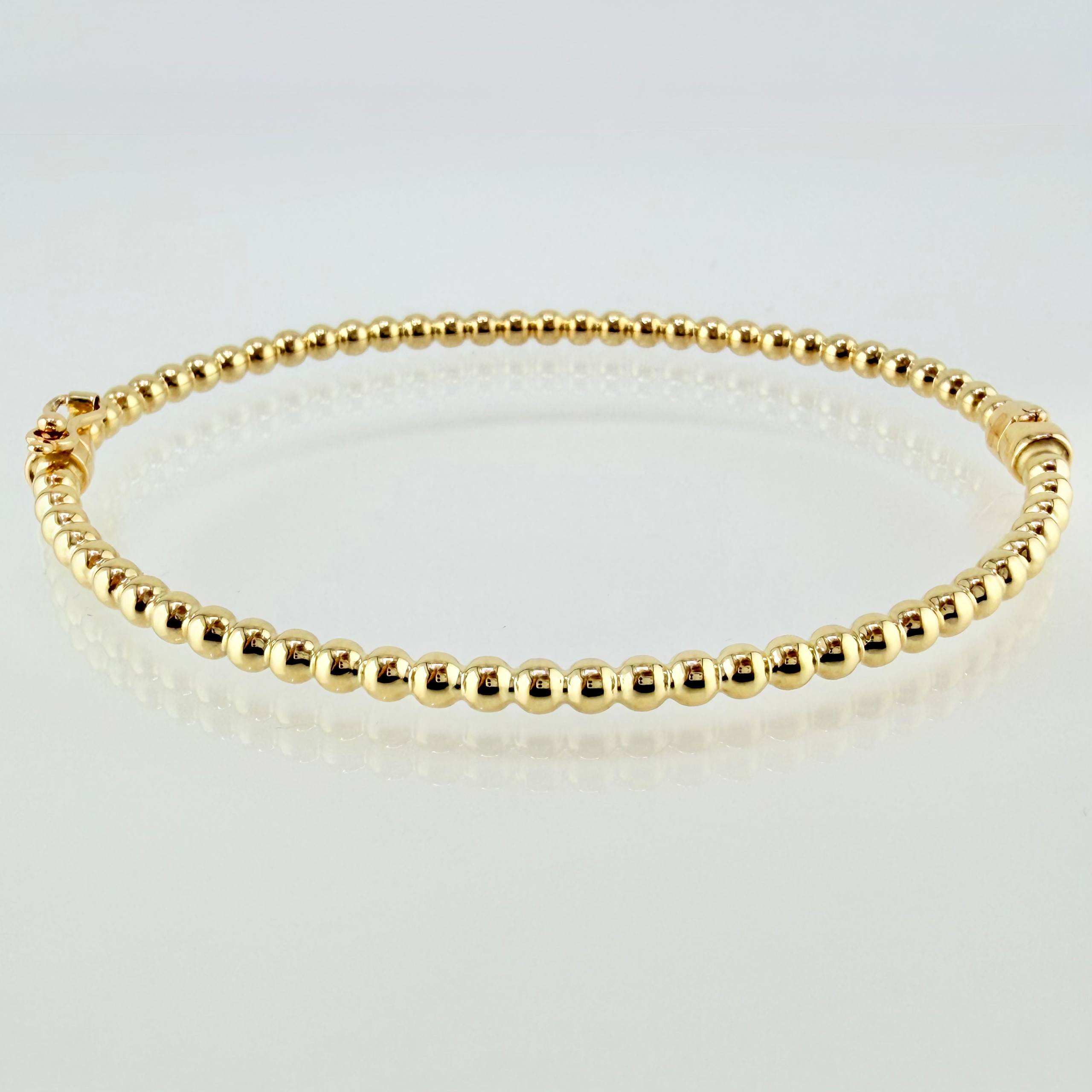 Pulso Aro Bolas 5.2gr / 18cm / 3mm Oro Amarillo +4 18K ©