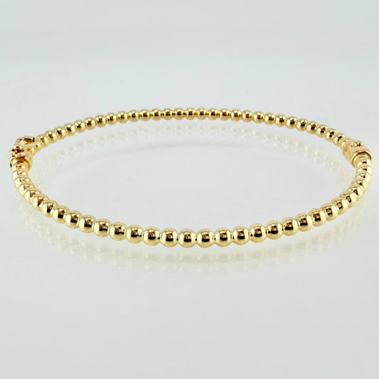 Pulso Aro Bolas 5.2gr / 18cm / 3mm Oro Amarillo +4 18K ©