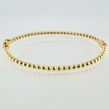 Pulso Aro Bolas 5.2gr / 18cm / 3mm Oro Amarillo +4 18K ©