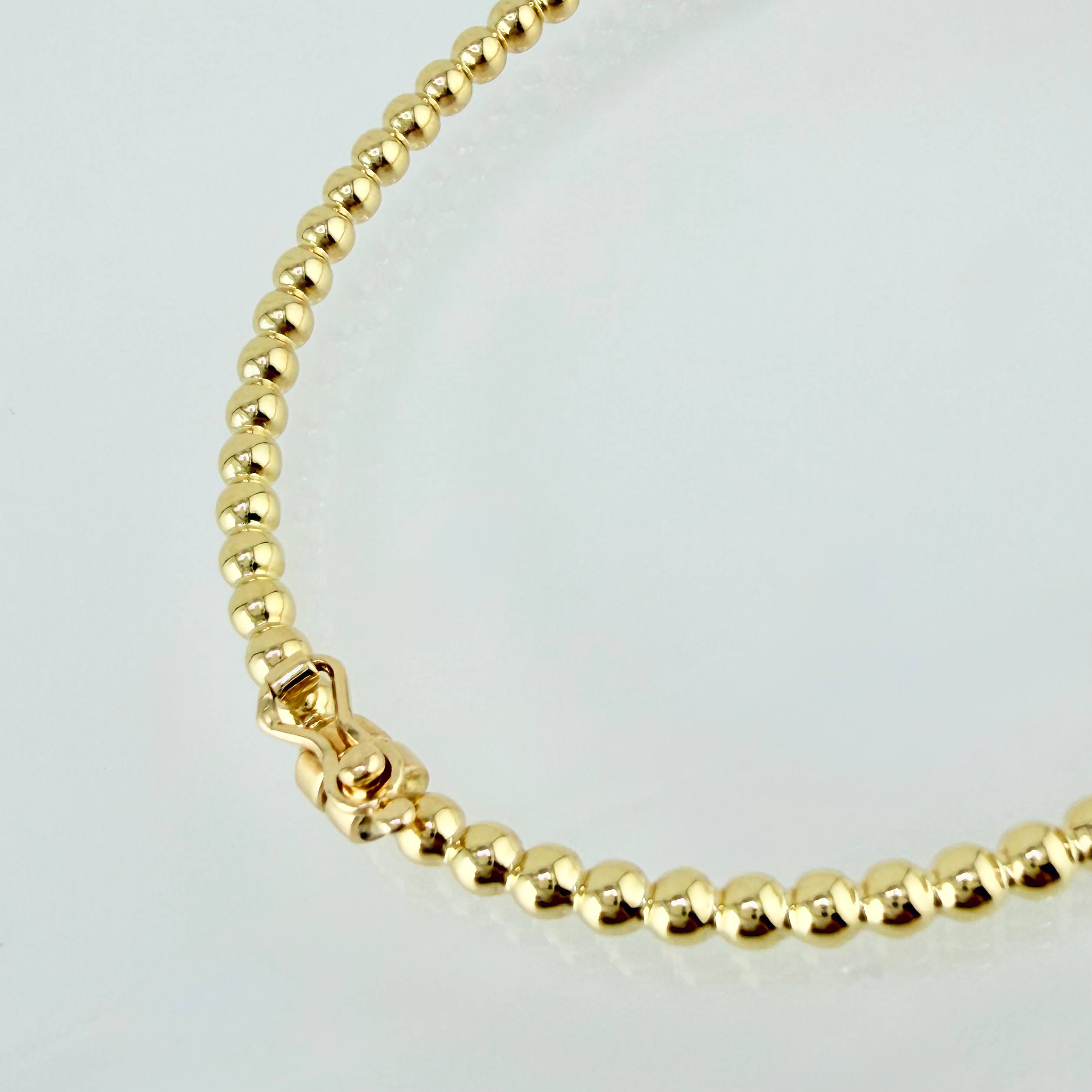 Pulso Aro Bolas 5.2gr / 18cm / 3mm Oro Amarillo +4 18K ©