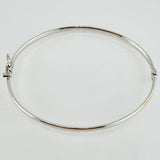 Pulso Aro Liso 3.25gr / 18cm / 3.1mm Oro Blanco +4 18K ©