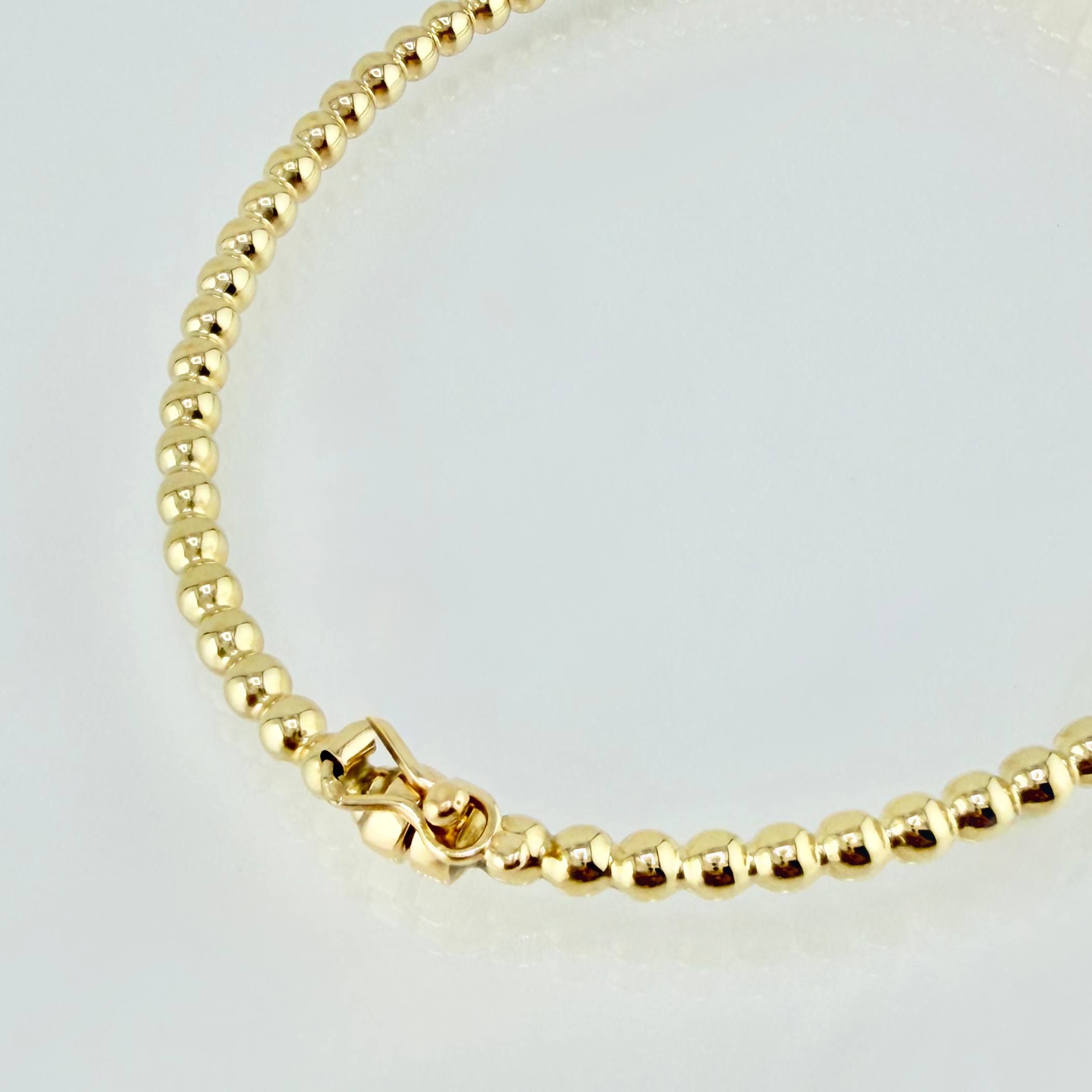 Pulso Aro Bolas 4.8gr / 18cm / 3mm Oro Amarillo +4 18K ©