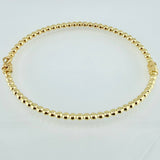 Pulso Aro Bolas 4.8gr / 18cm / 3mm Oro Amarillo +4 18K ©