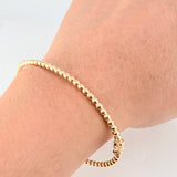 Pulso Aro Bolas 4.8gr / 18cm / 3mm Oro Amarillo +4 18K ©