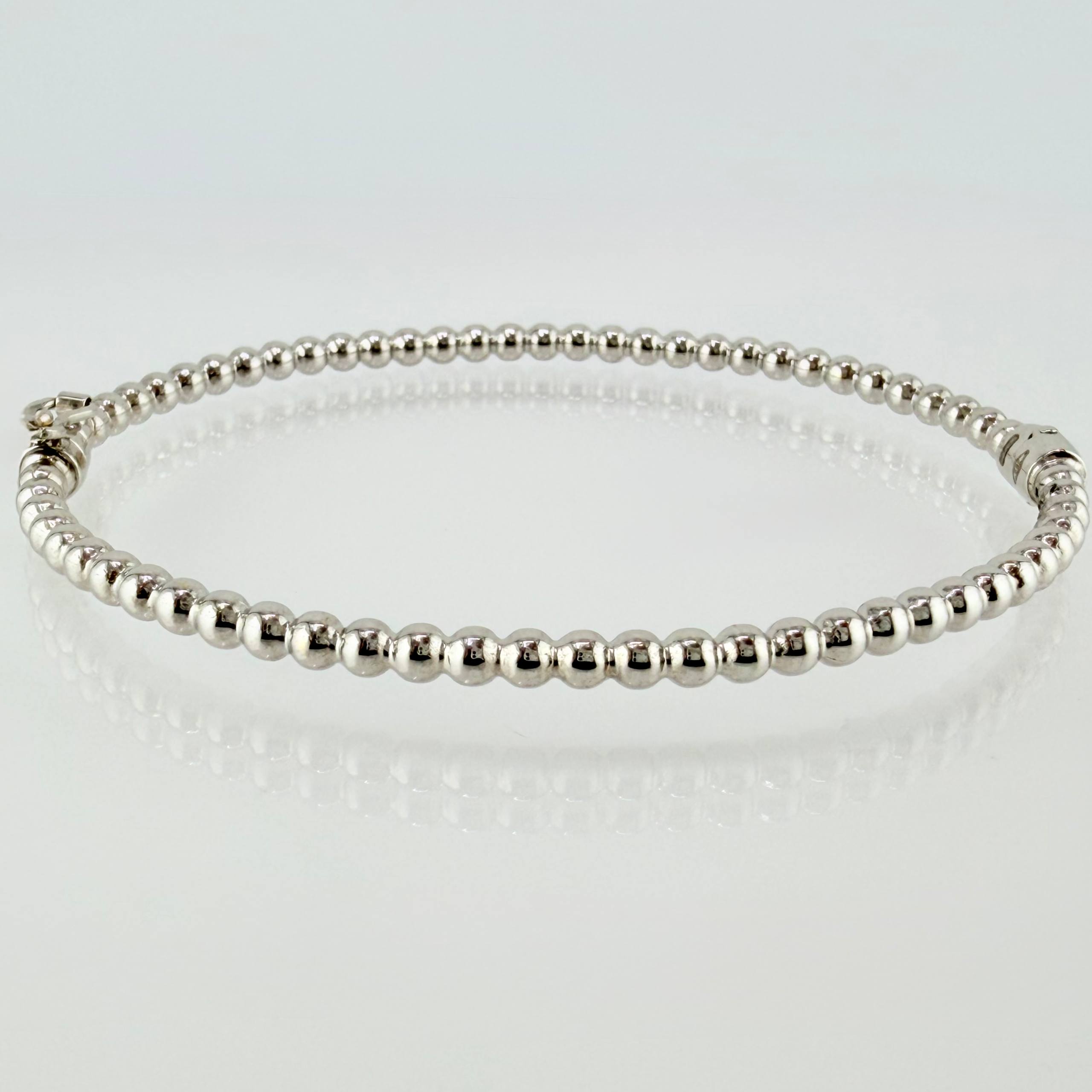 Pulso Aro Bolas 5.2gr / 18cm / 3mm Oro Blanco +4 18K ©