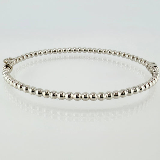 Pulso Aro Bolas 5.2gr / 18cm / 3mm Oro Blanco +4 18K ©