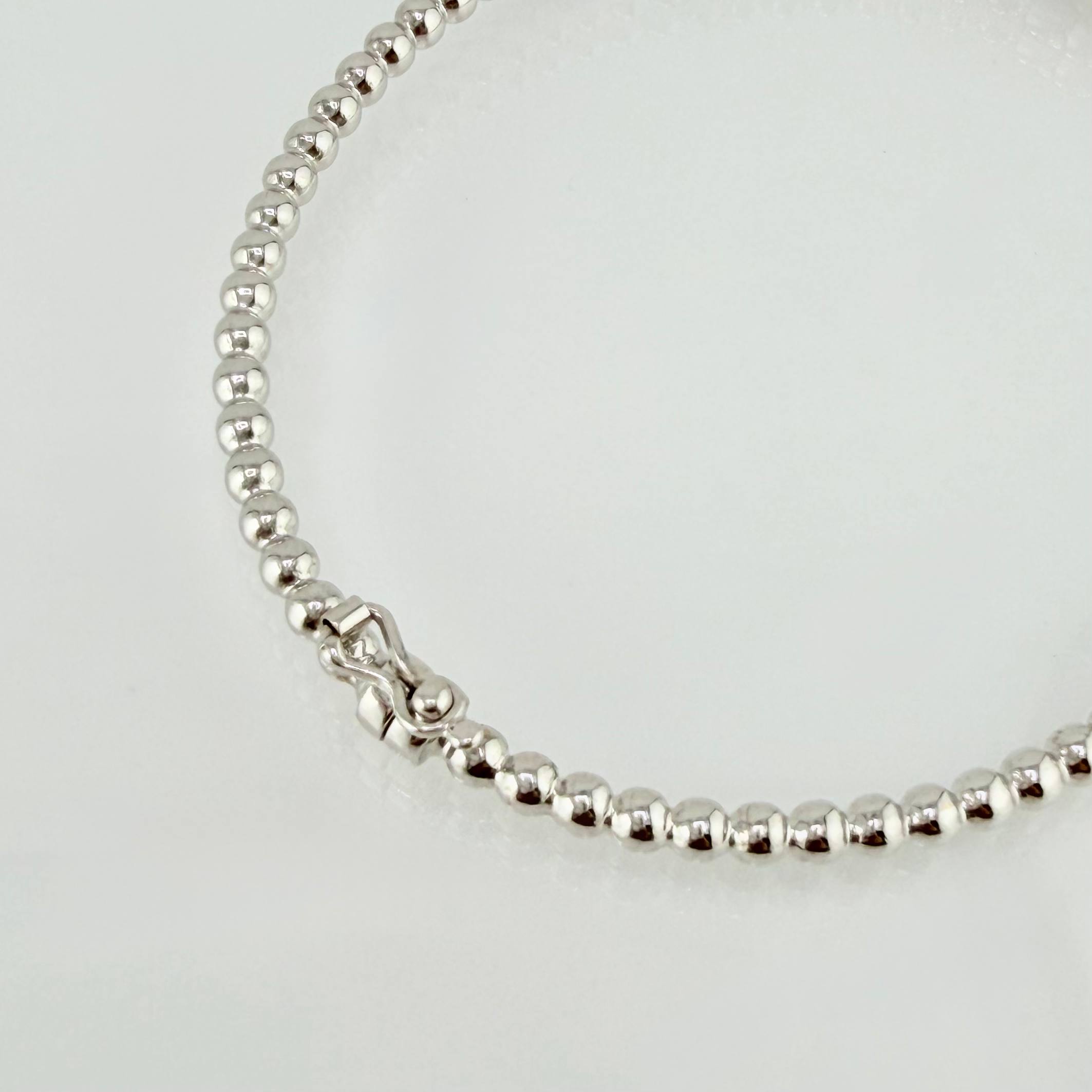 Pulso Aro Bolas 5.2gr / 18cm / 3mm Oro Blanco +4 18K ©