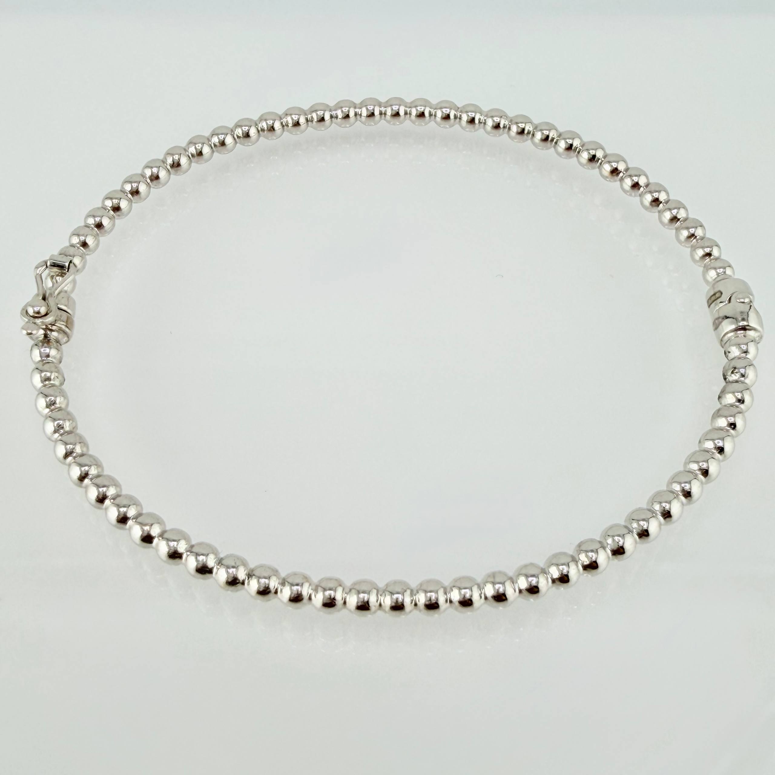 Pulso Aro Bolas 5.2gr / 18cm / 3mm Oro Blanco +4 18K ©